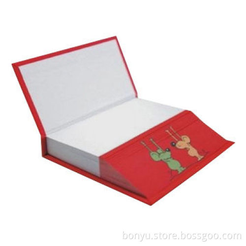 Note cube, die-cut shape, with calendar, can provide any shape for customer